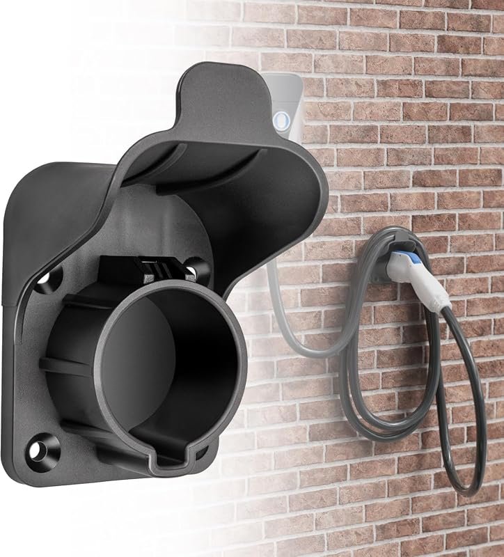 Anina Wall-Mounted EV Charger Holder for SAE J1772 Charging Cables, Space-Saving Organizer