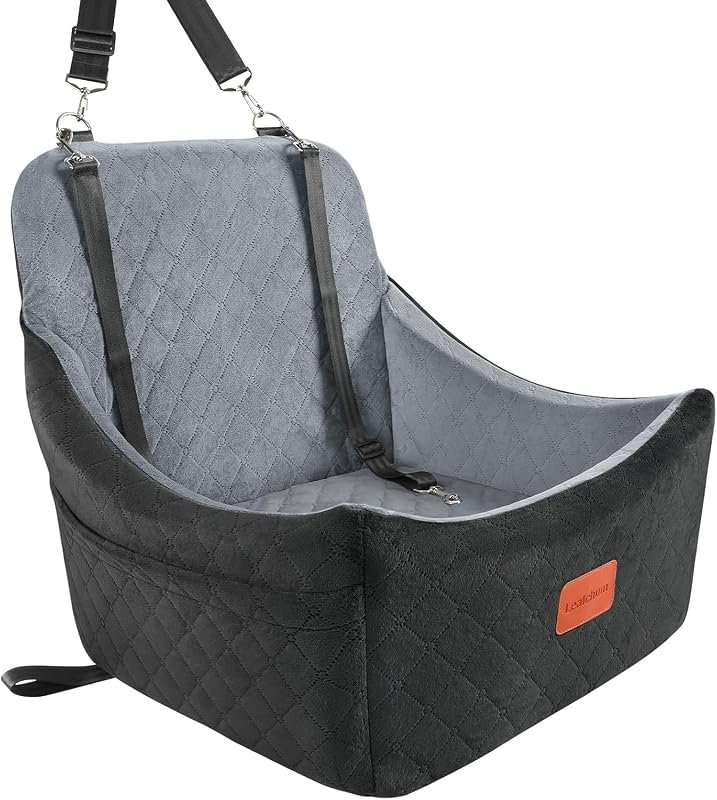 Lealchum Medium Dog Car Seat, Easy Install with Adjustable Straps, Washable and Anti-Slip