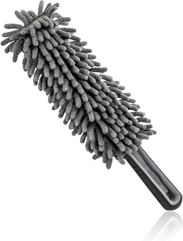 Portable Microfiber Car Dusting Brush: Scratch-Free Cleaner with Soft Grip for Cars, Trucks, and SUVs