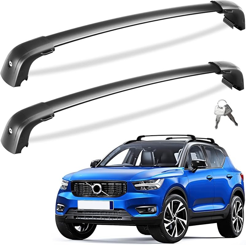 Durable 300lbs Lockable Roof Rack Cross Bars for 2018-2026 Volvo XC40, Easy Installation