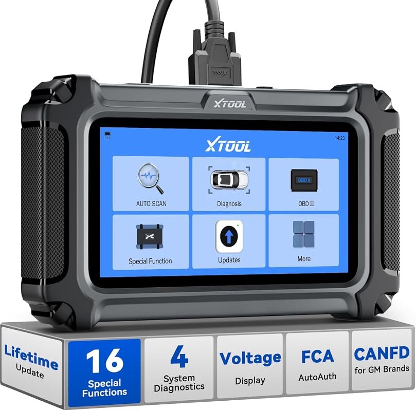 XTOOL D5S OBD2 Scanner with 16 Resets, Engine Diagnostics, and Lifetime Free Updates