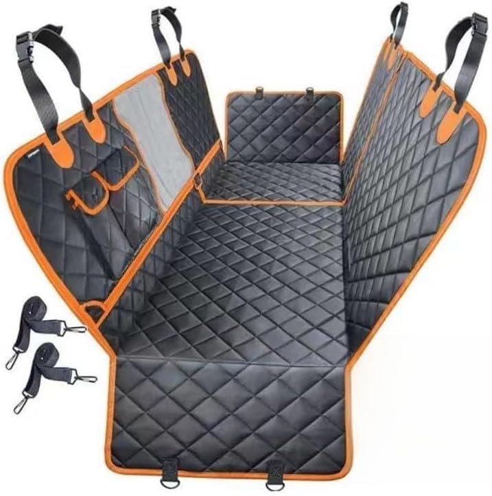 M/P Waterproof Dog Car Seat Cover - Hammock Design for Back Seat of Cars and SUVs