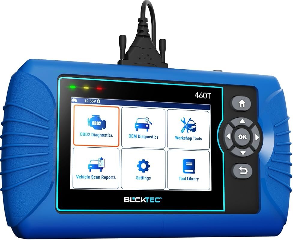 BLCKTEC 460T OBD2 Scanner: Advanced Car Code Reader with 12 Reset Services for Engine, ABS, SRS, and More