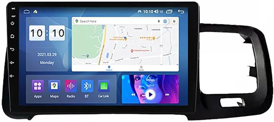 Android 15 Car Stereo for Volvo S60 V60 2011-2013 with 9" Touchscreen, Wireless Carplay & GPS