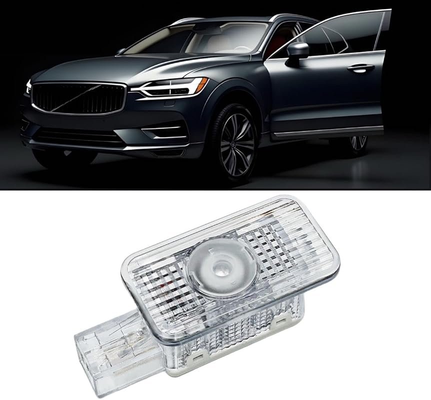 Versatile Car Door Puddle Light Projector for XC60 XC90 S80 S60 V60 - Single Unit for Easy Installation