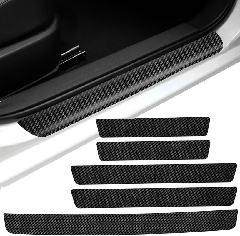Durable Door Sill Protector for All Vehicle Models, Easy Installation & Scratch Resistance