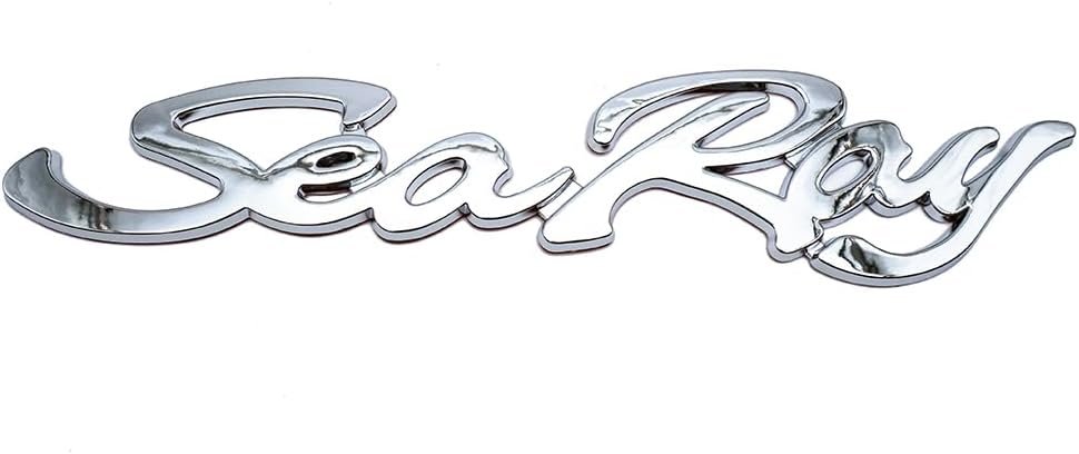 Searay Sea Ray 3D Emblem Boat Badge Nameplate Sticker (Chrome)