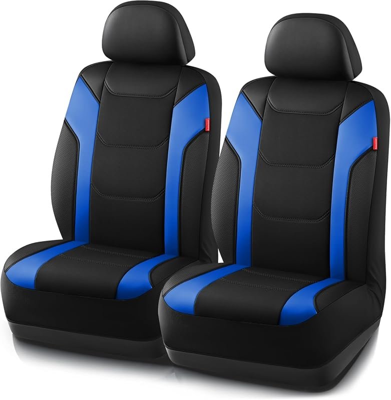 Rubbermaid Universal Leather Car Seat Cover - Airbag Compatible, Water-Resistant, Easy to Install, Durable