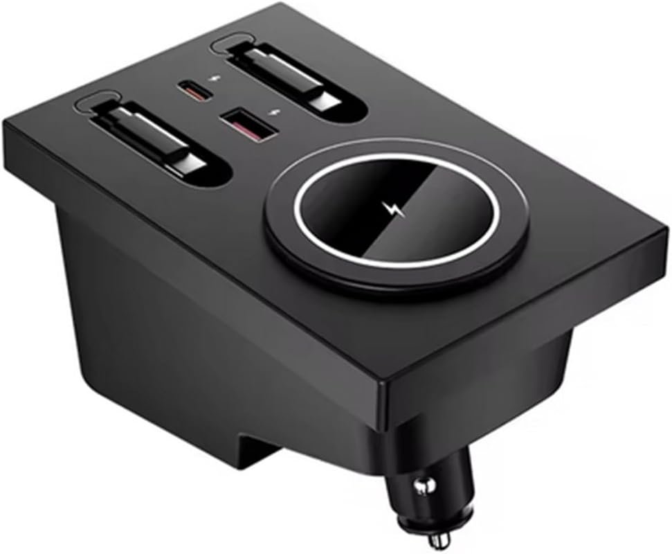 Wireless Car Charger for Volvo XC60, XC90, S90, S60, V90 - USB C Fast Charging Adapter for Optimal Performance