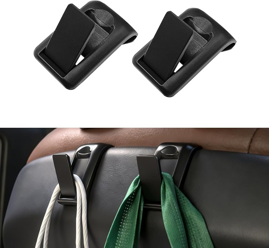 Upgraded Foldable Headrest Hooks for Volvo Cars, 2-Pack