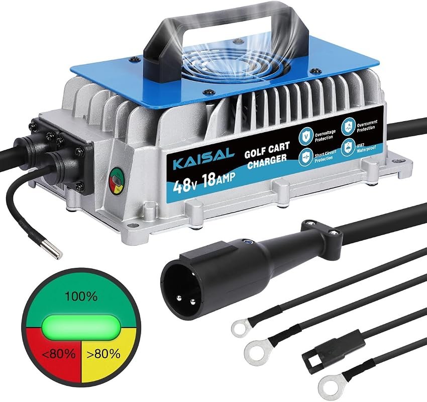 Smart 48V 18A Club Car Charger for Efficient Golf Cart Battery Charging
