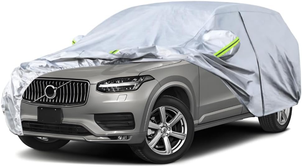 All Weather Waterproof Car Cover for Volvo XC90 - Suitable for All Years, Offers Snow and Dust Protection