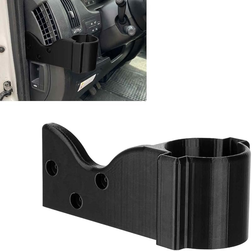 Cup Holder for Ram ProMaster - Driver Side Mount, Durable PETG with Hardware Included