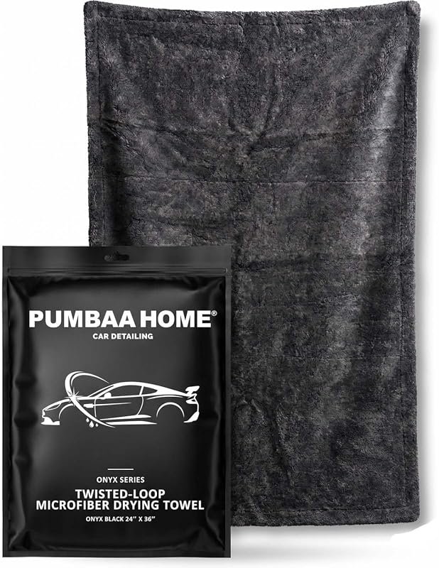 24"x36" Twisted-Loop Car Drying Towel - 1300GSM, Ultra Absorbent, Scratch-Free, One Pass Technology