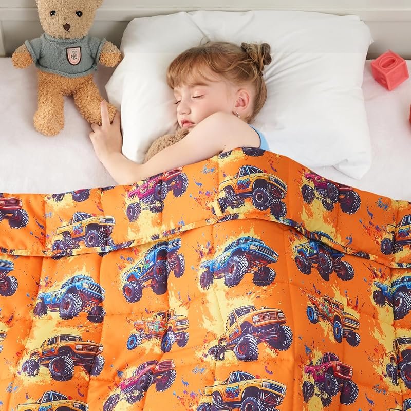 Yescool 5-Pound Cooling Weighted Lap Blanket - Breathable Heavy Blanket for Sleeping and Gift Ideas