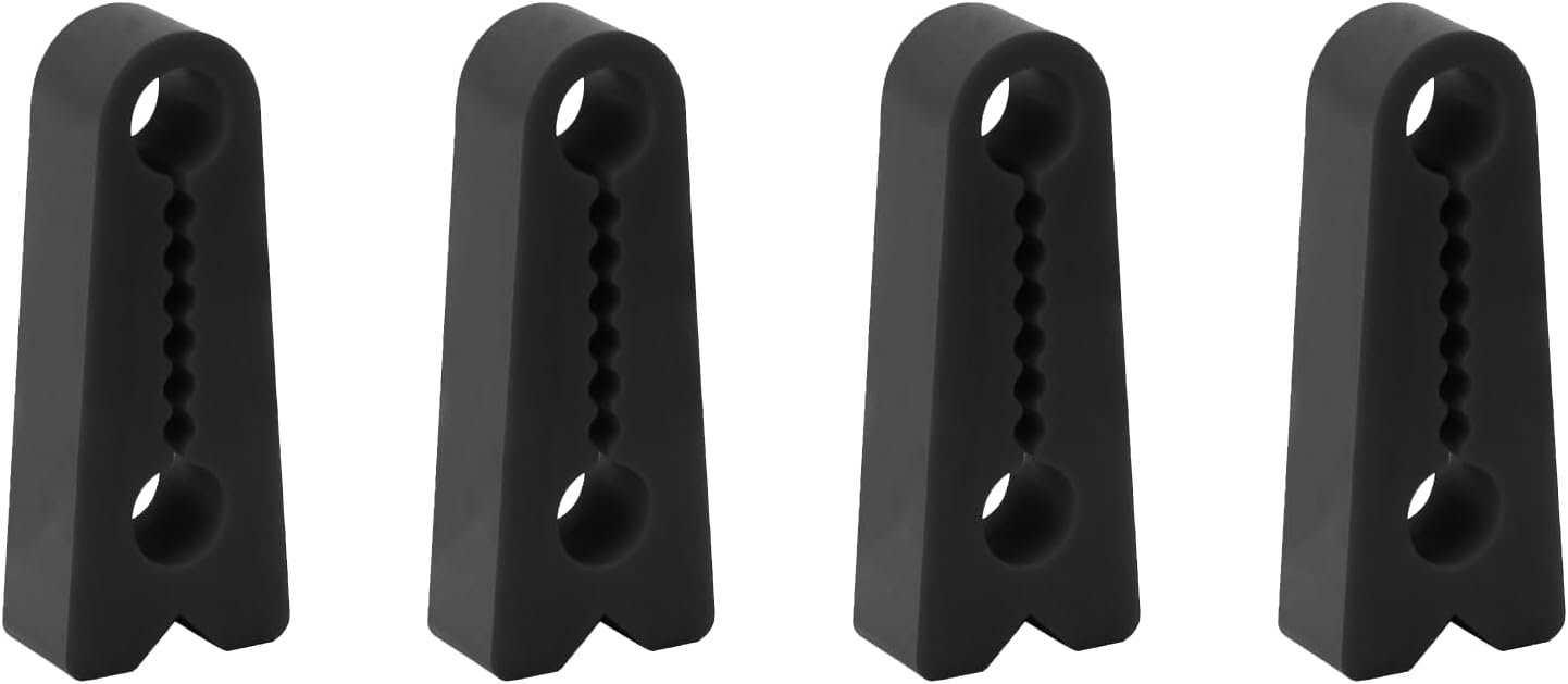4PCS Silicone Car Door Lock Covers - Shock Absorber Pads, Noise Reduction, Universal Fit Design for Most Vehicles