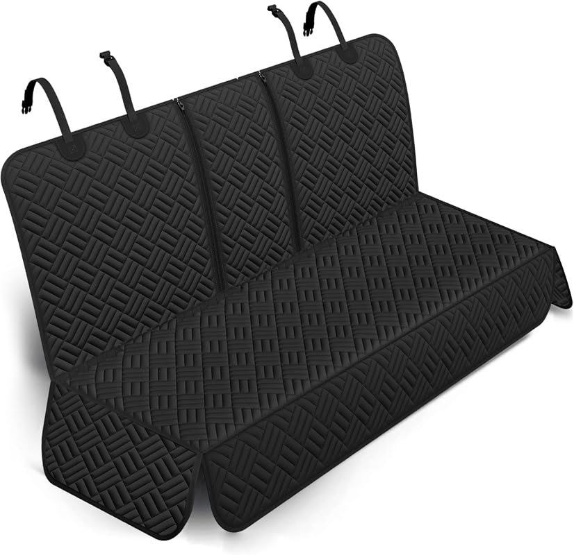 Waterproof Dog Car Seat Cover for Back Seat - Heavy Duty 600D Oxford Material