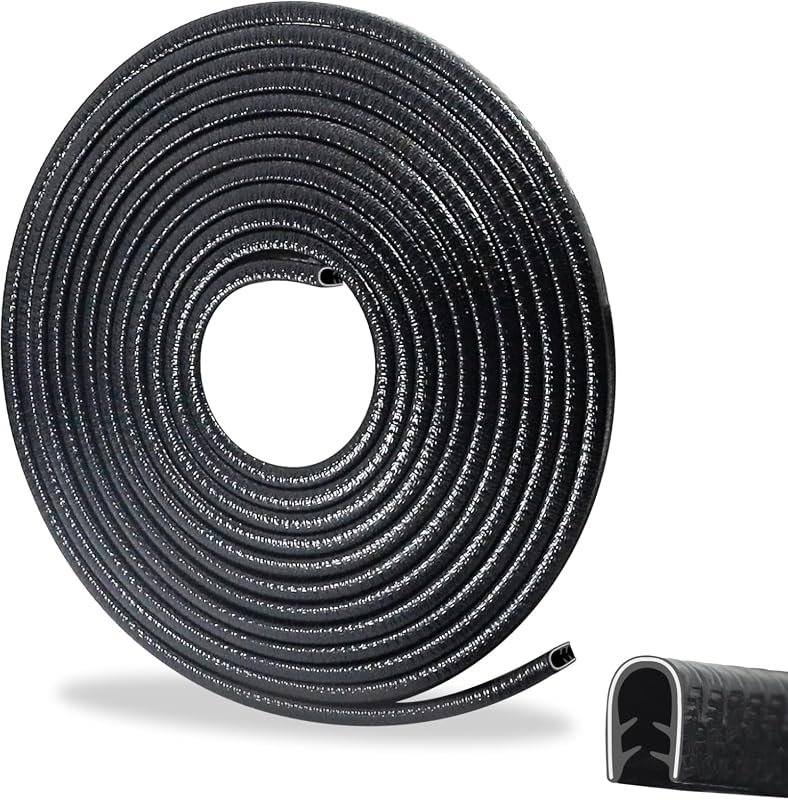 16.4FT Car Door Edge Guard with U Shaped Metal Clips for Enhanced Protection