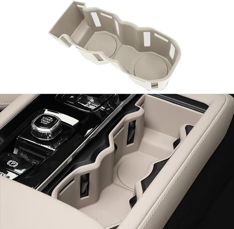 Silicone Cup Holder Coaster for 2026 Volvo XC90 Center Console Gear Shift Protection