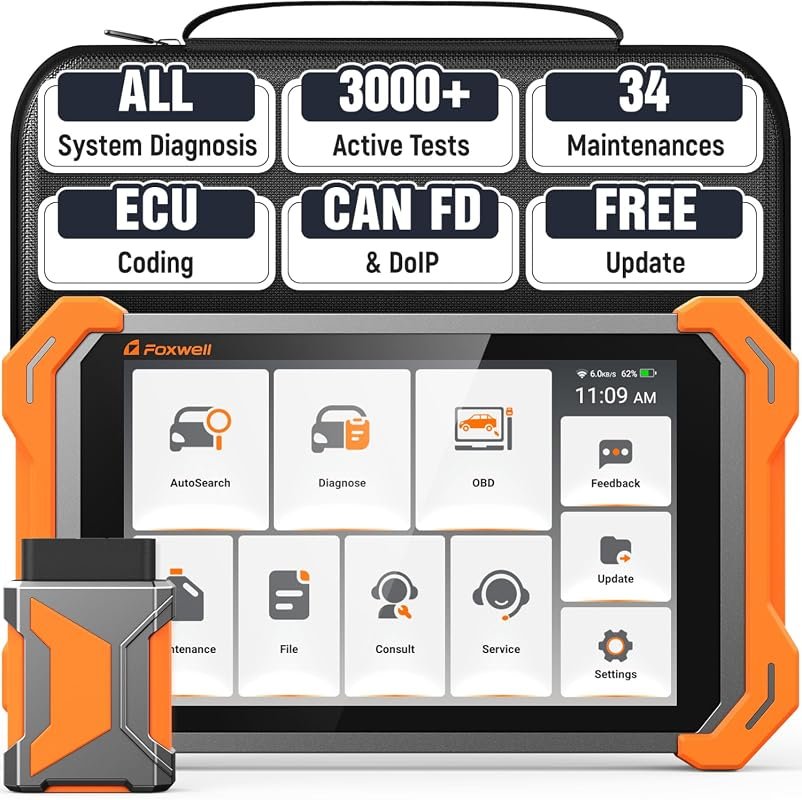 FOXWELL NT919BT All System Diagnostic Tool with 3000+ Active Tests and ECU Coding for 140+ Brands