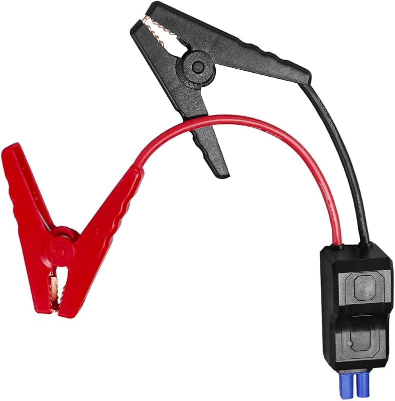 Intelligent Car Jump Starter Cables with Battery Clamps for 12V Vehicles, Portable Alligator Clips