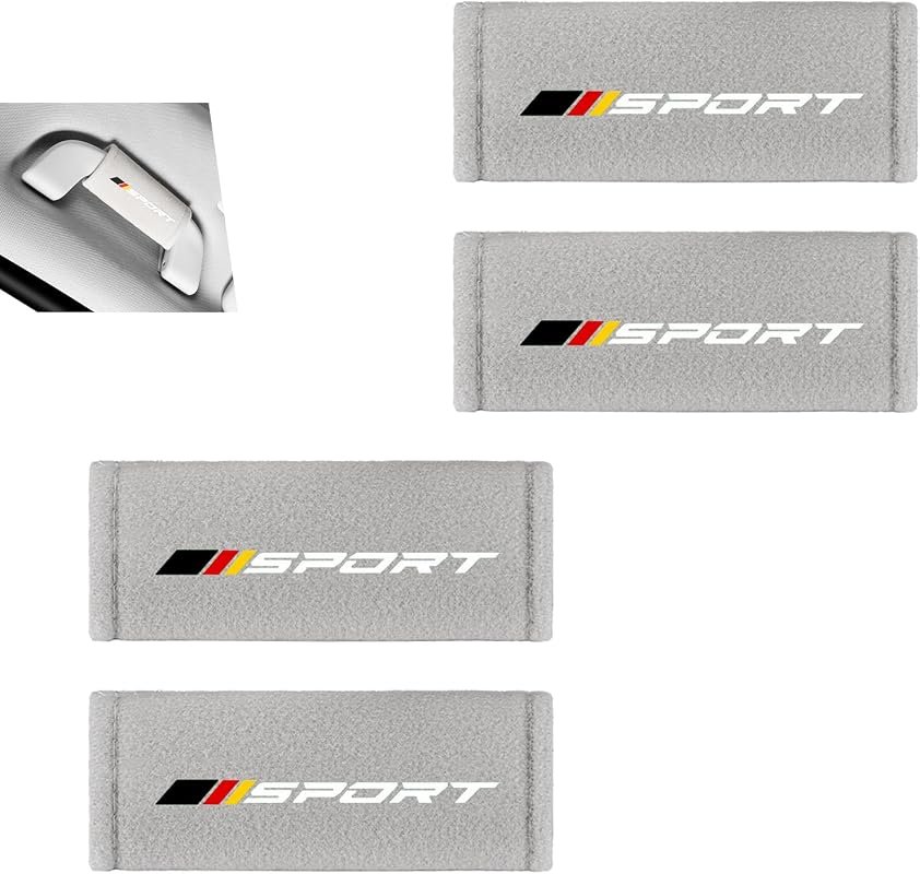 4 PCS Gray Car Inside Door Handle Protectors - Anti-Scratch, Soft Covers for Universal Fit