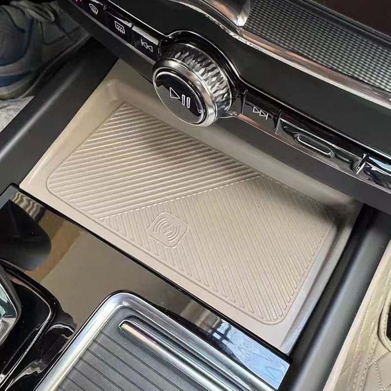 Durable Silicone Cup Holder Coaster for 2026 Volvo XC90 - Center Console Gear Shift Protector