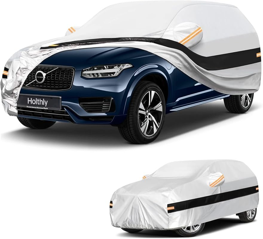Custom Fit 10 Layers SUV Car Cover for Volvo XC90 (2015-2026), Waterproof & All Weather Protection