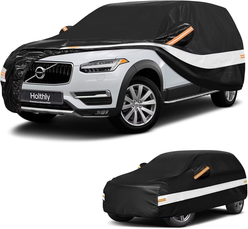 10-Layer Custom Fit SUV Car Cover for Volvo XC90 (2015-2026) - Full Protection from Sun, Dust, and Rain