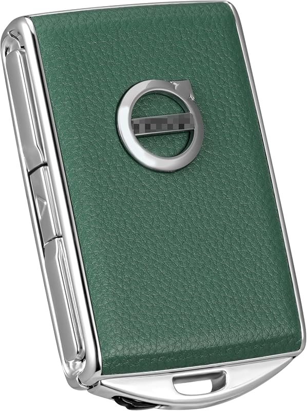 Luxury Leather Key Fob Cover for Volvo XC40, XC60, XC90, S60, S90, V60, V90, Premium Car Key Shell