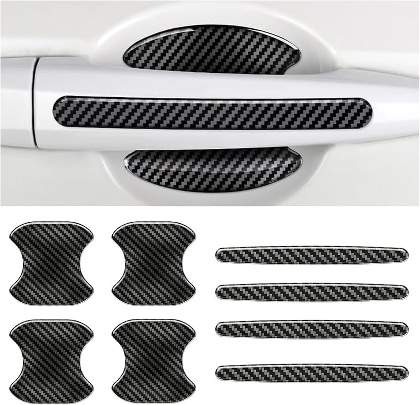 8PCS Universal Car Door Handle Protectors for Most Vehicles, Durable and Easy to Install