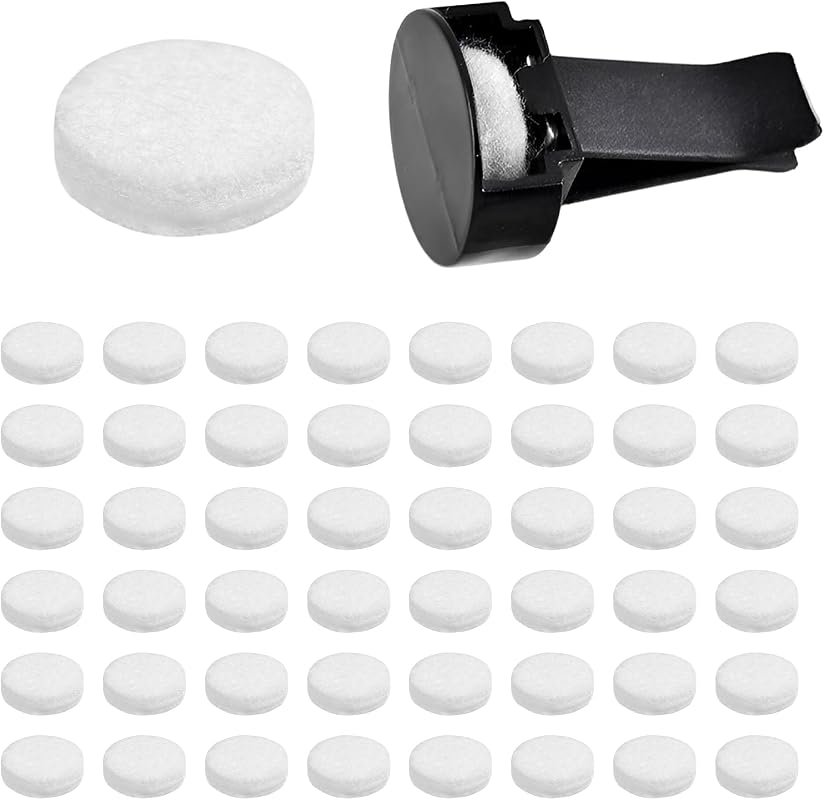 High-Quality 25PCS 16mm Car Air Freshener Felt Pad Replacement for Long-Lasting Fragrance