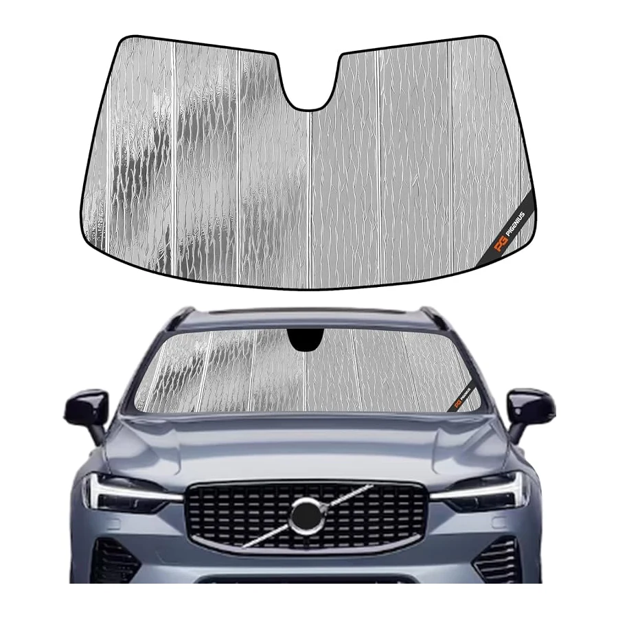 AstraGuard Custom Fit Windshield Sun Shade for 2018-2026 Volvo XC60, UV Protection, Keeps Interior Cool