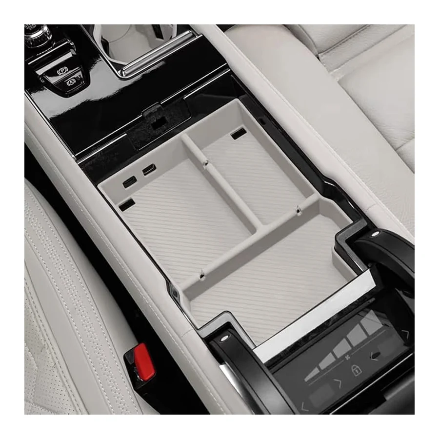 Center Console Organizer Tray for 2026 Volvo XC90, Custom Armrest Storage Box, Keeps Essentials Tidy