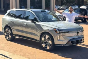 how to charge volvo ex90 at tesla supercharger