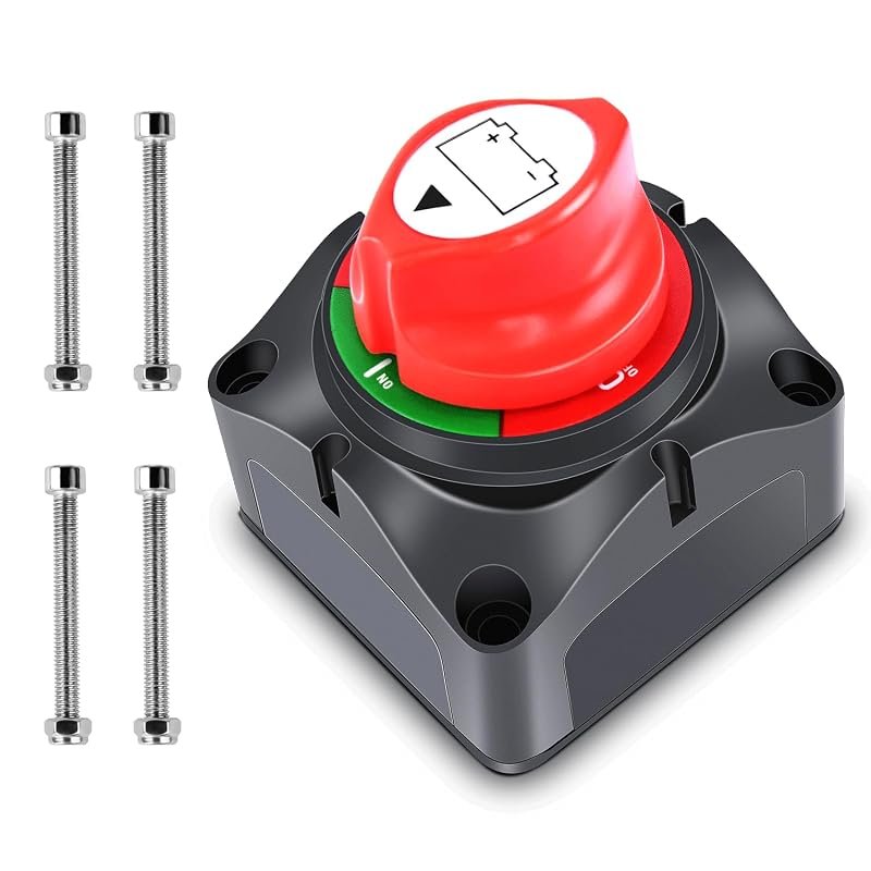 Nilight 90015A Waterproof Battery Switch, Heavy Duty Power Cut Master for Vehicles