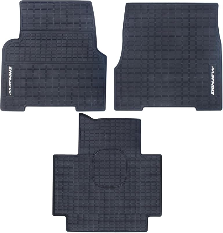 Heavy-Duty Rubber Floor Mats for Volvo VNL&VT 2004-2018 – All-Weather Cargo Liners Set of 3