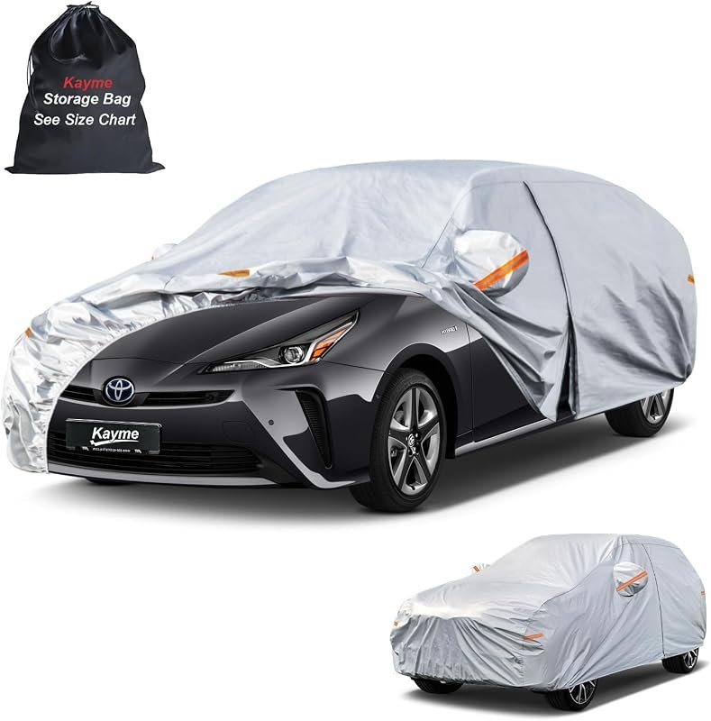Kayme Hatchback Car Cover, Size H3, for Accurate Fit with Vehicle Size Chart