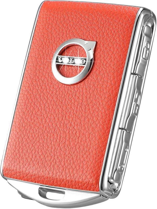 Durable Zinc Alloy Frame Key Fob Cover for Volvo XC90, XC60, XC40, S60, S90, V90
