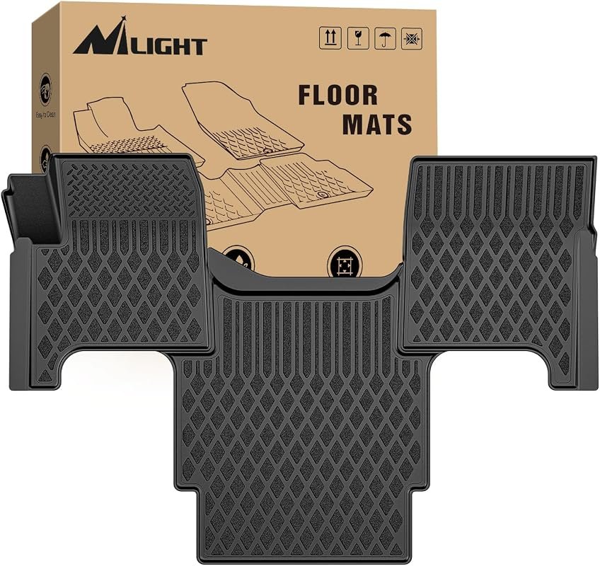 Nilight TPE All-Weather Floor Mats for Volvo VNL 300 430 630 670 730 780 Models (2004-2018)