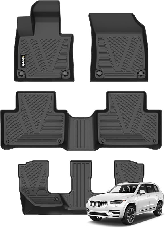 Weather-Resistant Floor Mats for Volvo XC90 (2016-2026) - Specifically for Gas 7 Bench Models