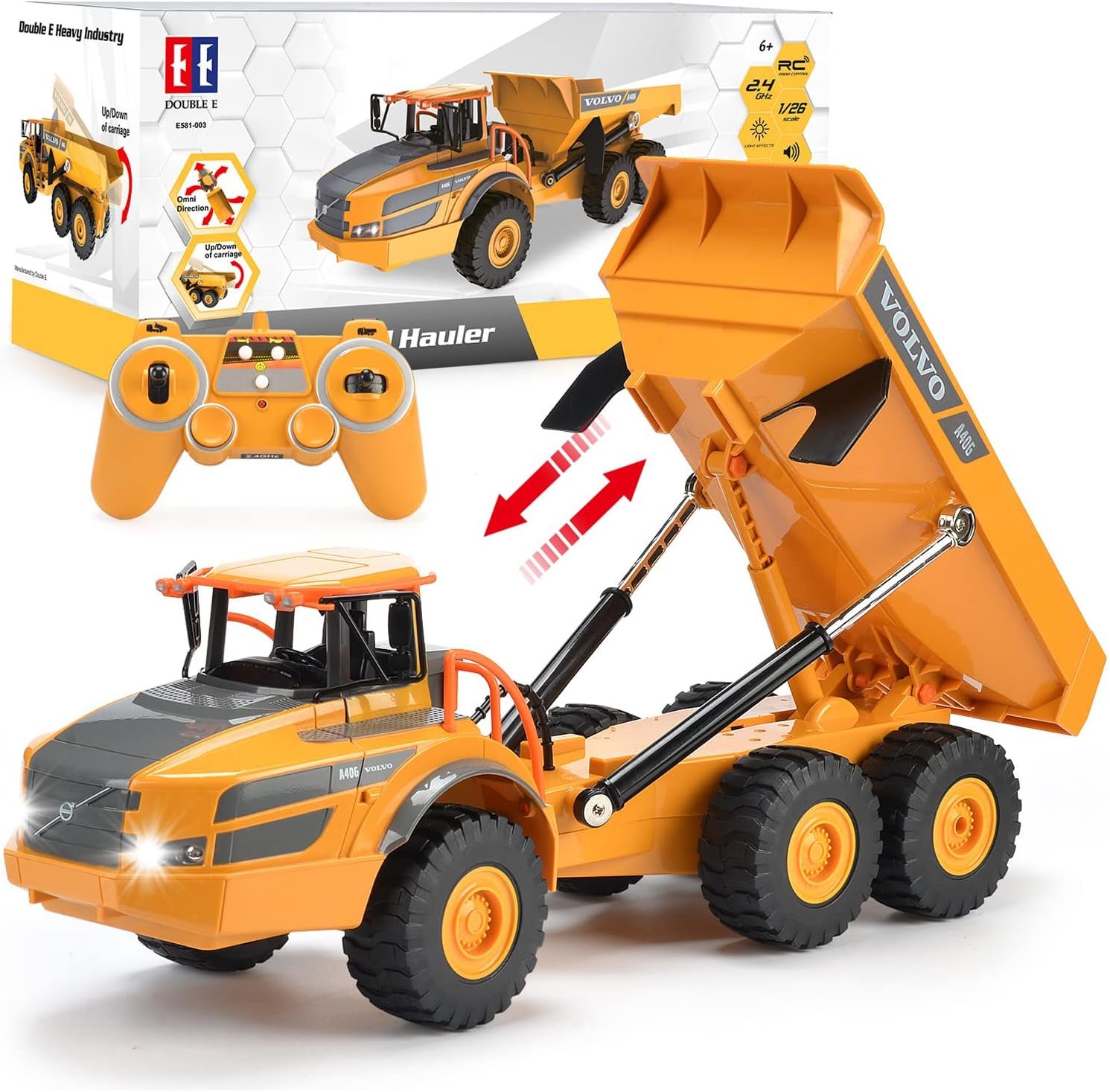 Double E E591 RC articulated hauler toy for kids