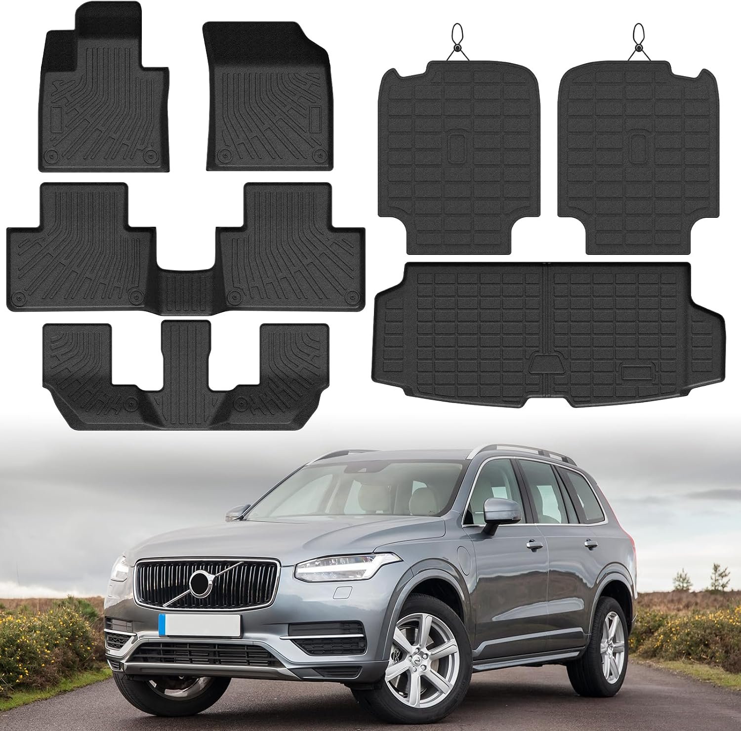 Mixsuper XC90 Floor Mat in black color