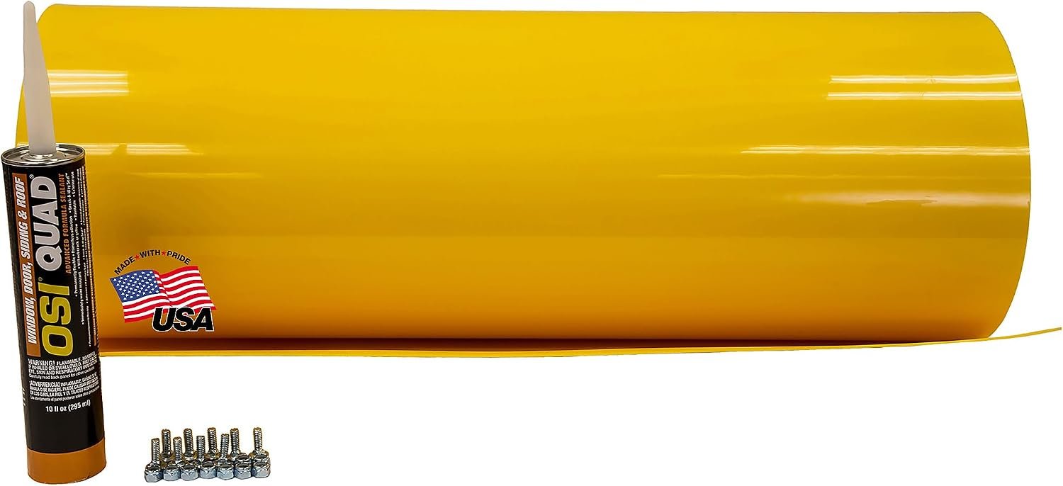 Durable Yellow Poly Snow Plow Shield for Enhanced Protection and Visibility