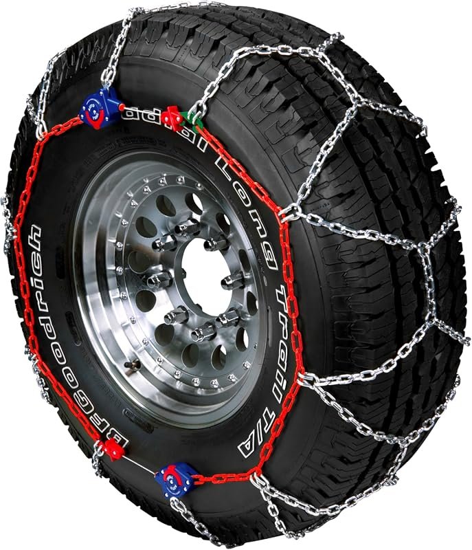 SCC Peerless Auto-Trac Light Truck/SUV Tire Traction Chain - Durable Set of 2 for All-Weather Performance