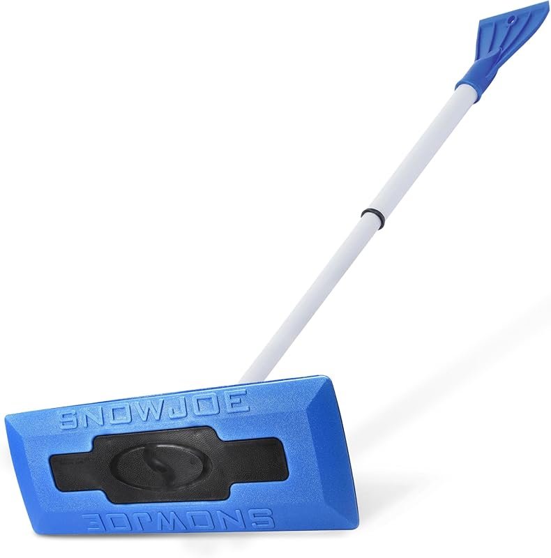 volvo snow brush - Snow Joe 18" Telescoping Snow Broom & Ice Scraper - No-Scratch Foam Brush for Safe Auto Cleaning