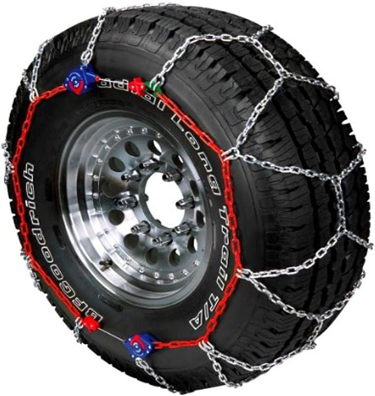 SCC Auto-Trac Light Truck/SUV Tire Traction Chain - Essential Set of 2 for Winter Road Safety