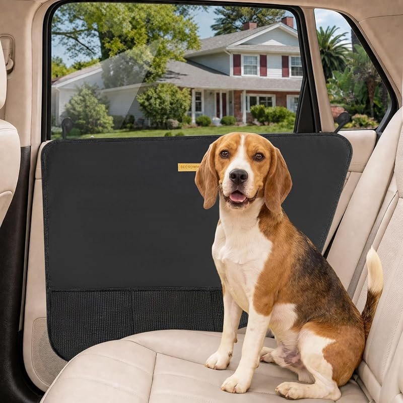 Waterproof Car Door Protector for Dogs, Anti-Scratch Shield with Suction Cup - 2 Packs