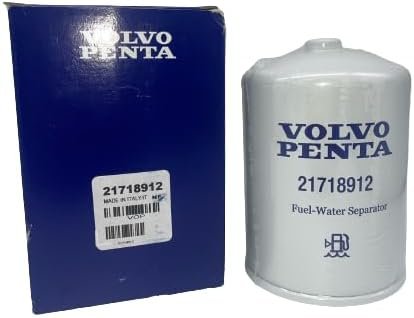 Genuine Volvo Penta Fuel Filter 21718912 for D4 D6 Engines - OEM Diesel Separator Replacement