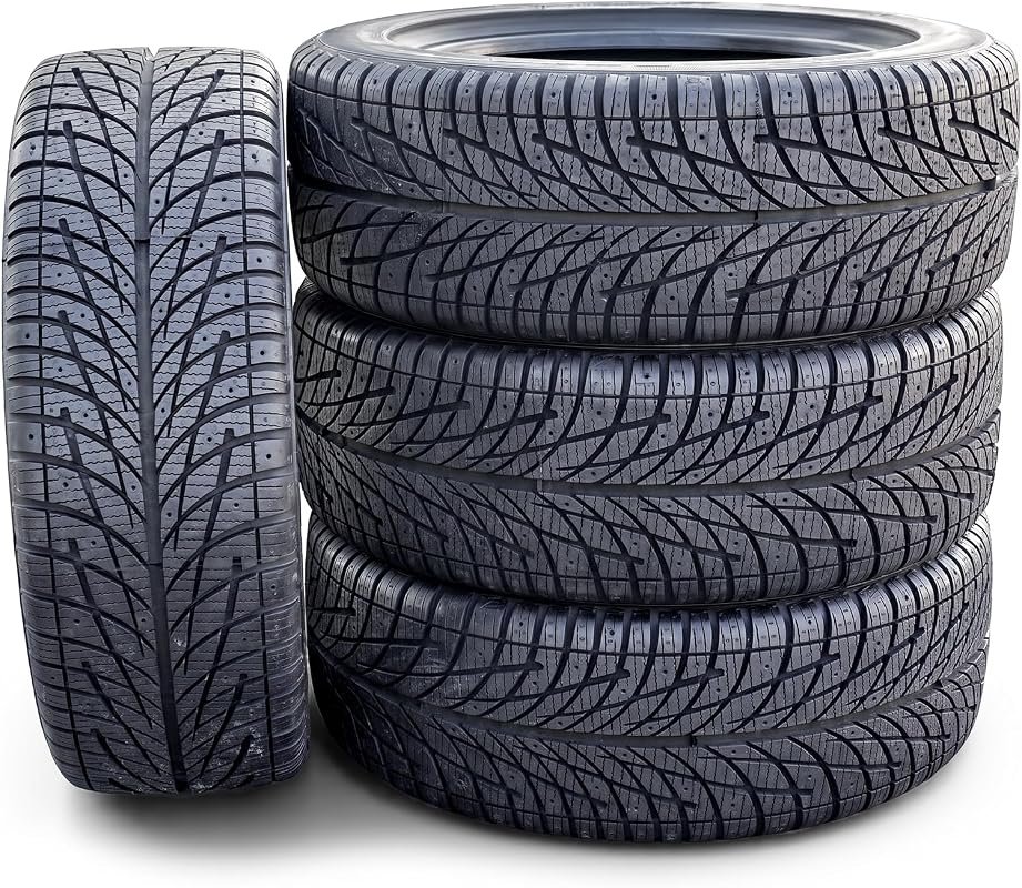 Accelera X Grip 205/55R16 91H SL Winter Studdable Radial Tires for Safe Winter Driving